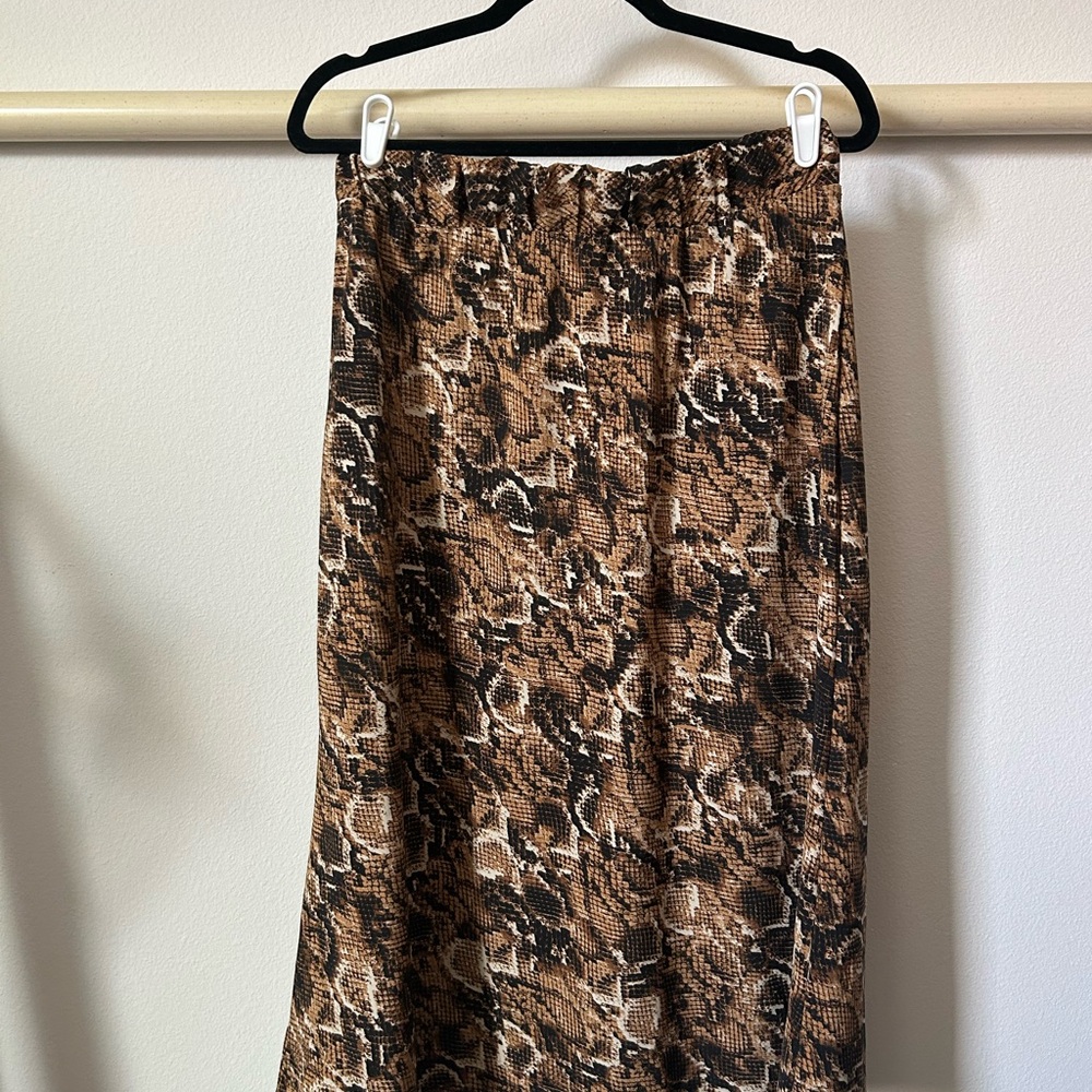 Mercer and Madison Snake Print Women's Midi Skirt
